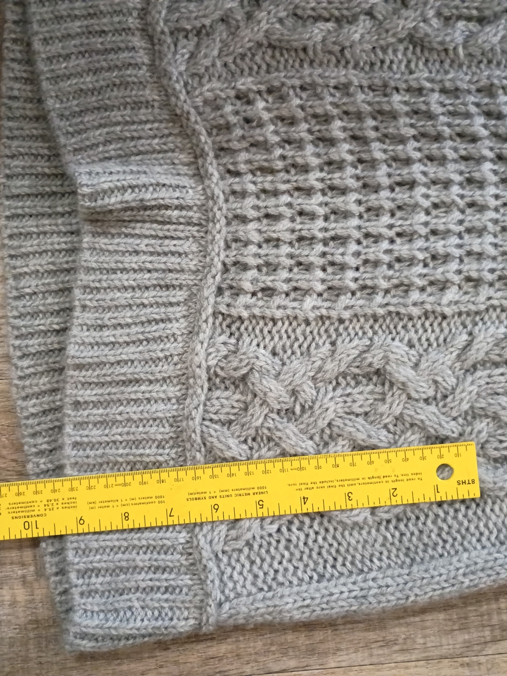 Free People Cozy Cable-Knit Turtleneck Sweater Dress Gray XXS - Picture 7 of 9